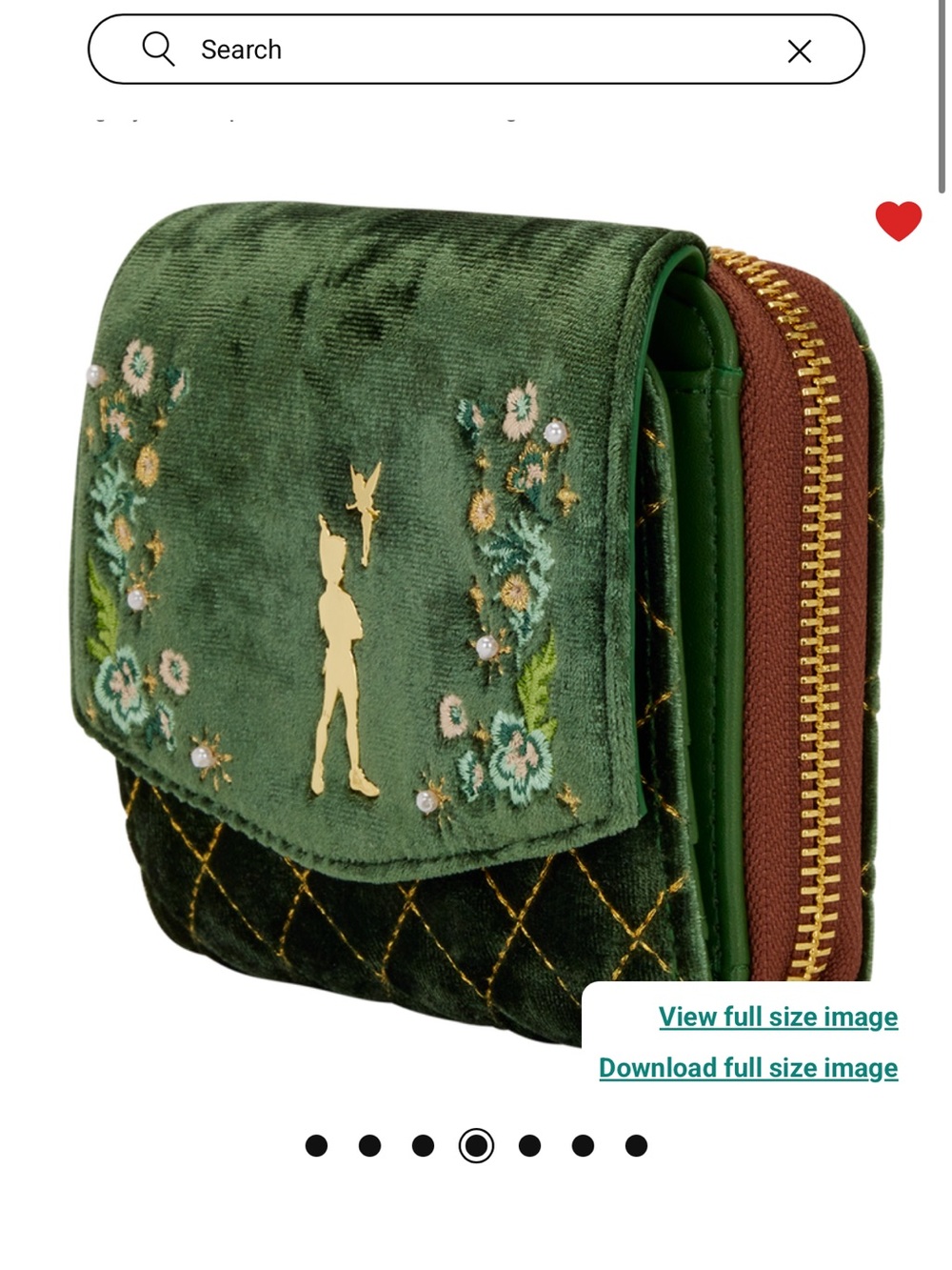 Loungefly Peter Pan Exclusive Quilted
Texture Mini Backpack, Crossbody, & Wallet - Picture 12 of 16